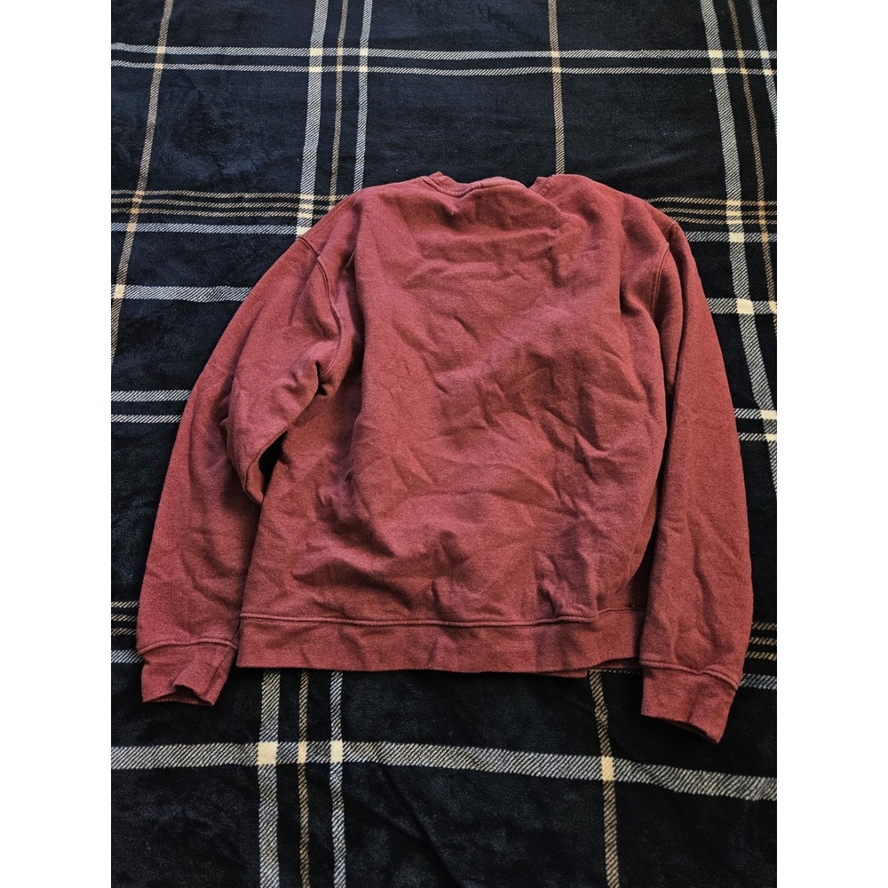 Seattle Washington Vintage Sweater 1990s Size Large Red / EMBROIDERED WORDS - Picture 6 of 7